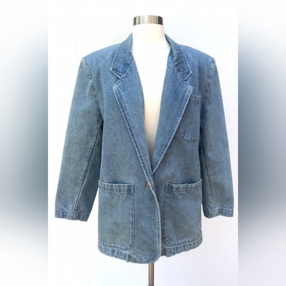 Eddie Bauer Jackets & Blazers - HOST PICK 4 X'S...DENIM BOYFRIEND BLAZER/JACKET M